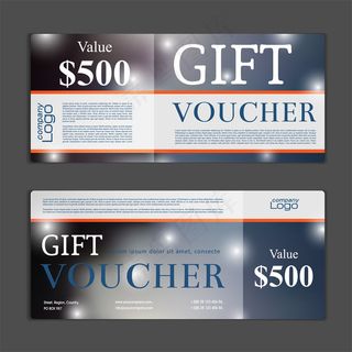 简约条纹抵用券图片