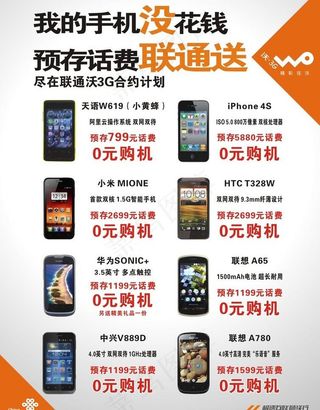 我的手机没花钱 预存话费联通送图片