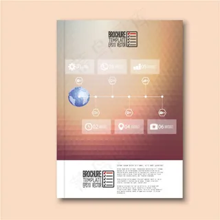 渐变矢量画册封面