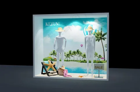 时尚品牌橱窗设计图片