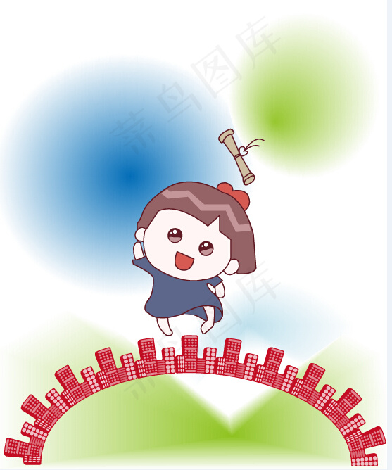 西瓜妹ai矢量模版下载