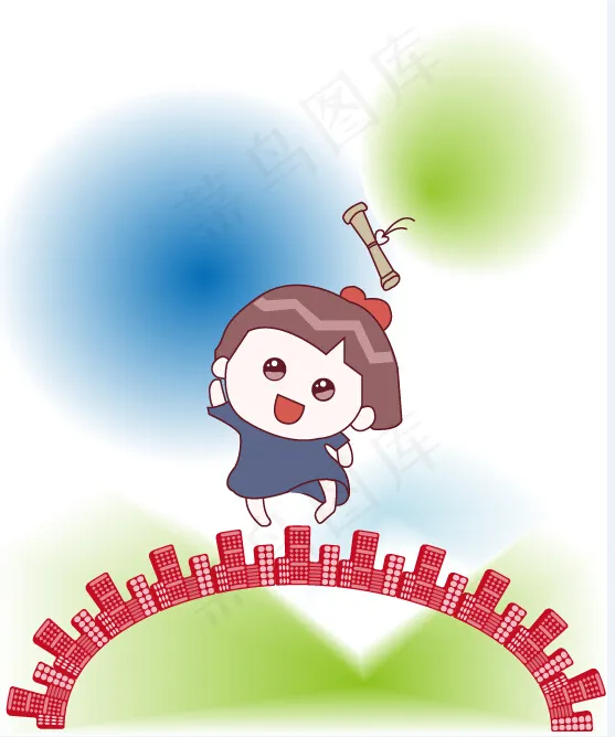 西瓜妹ai矢量模版下载