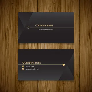 黑色蓝色IT科技大气名片