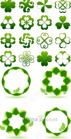 绿色创意图标矢量设计