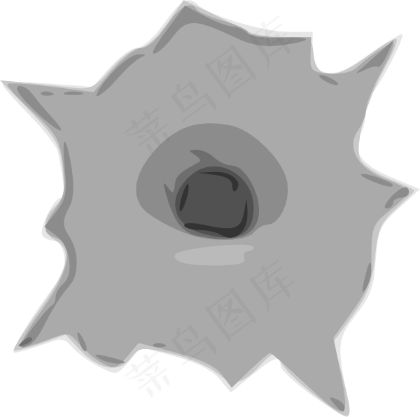 子弹孔夹艺术