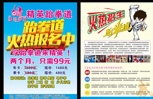 跆拳道单页图片