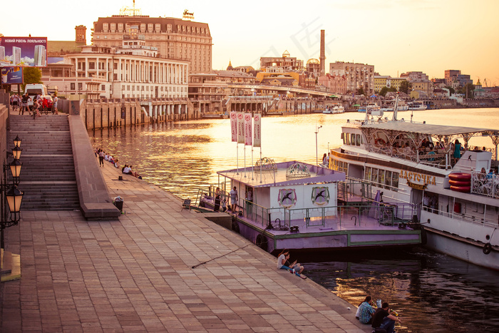 基辅码头风景摄影