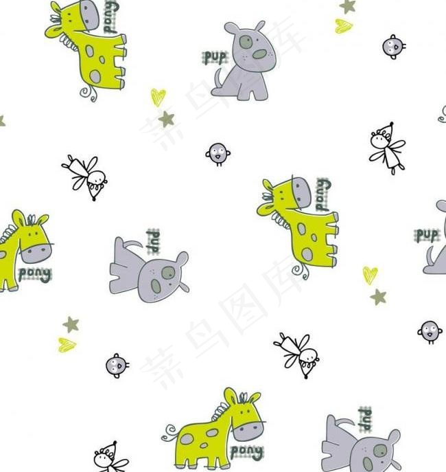 卡通背景 动物背景图片