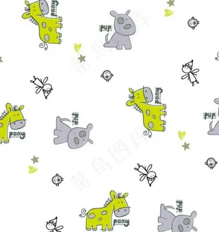 卡通背景 动物背景图片