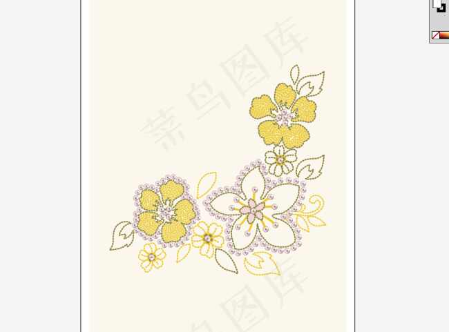 服装设计绣花图