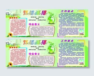 节能减排板报图片