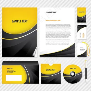 12套基本VI模板矢量素材