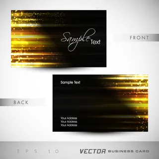 高档大气精致简洁名片设计模板