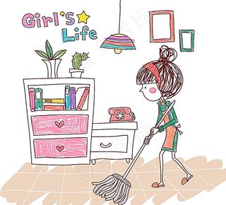 卡通素材底纹背景图片