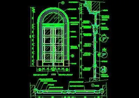 单扇门详图、双扇门详图、木做门套-...