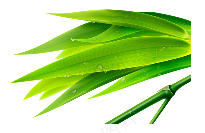 绿色竹子水墨画竹子图片png设计素...