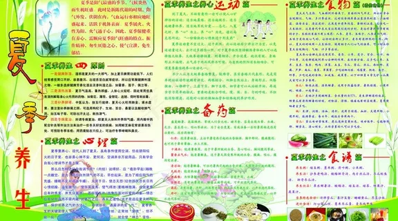 夏季养生海报图片