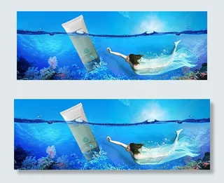 护肤品淘宝首页海报图片