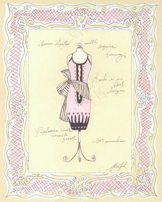 静物抽象图案衣服设计无框画装饰画