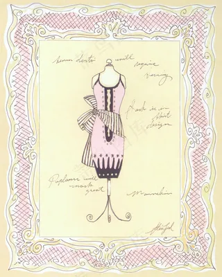 静物抽象图案衣服设计无框画装饰画