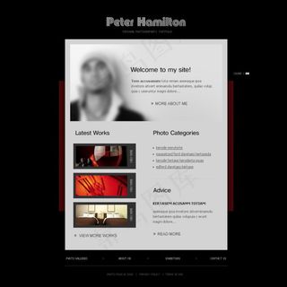 欧美个人展示网页模板