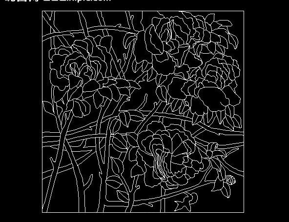 cad 欧式花纹雕塑图片