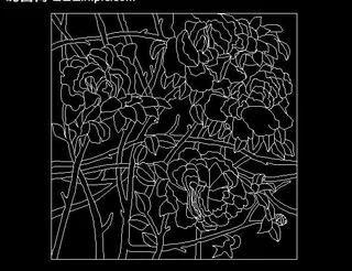 cad 欧式花纹雕塑图片