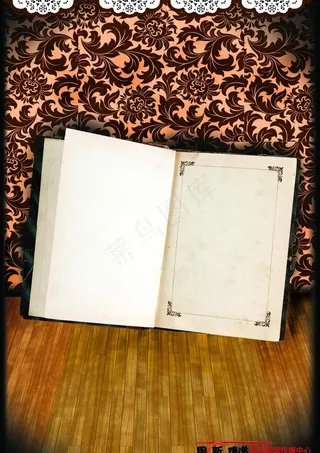 欧式书本背景图片