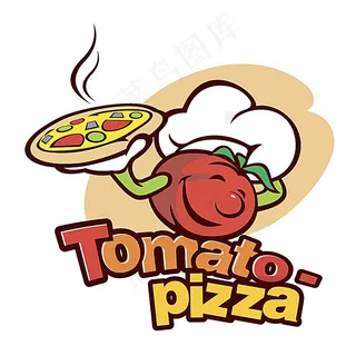 卡通披萨图标设计