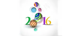 2016立体效果创意数字艺术字模板