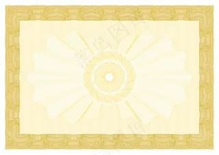 精美欧式花纹花边证书矢量素材