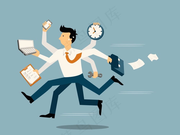忙碌的男人