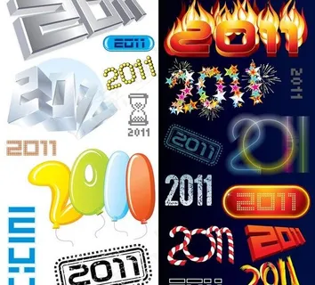 2011特殊效果矢量素材的艺术字
