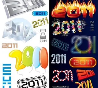 2011特殊效果矢量素材的艺术字