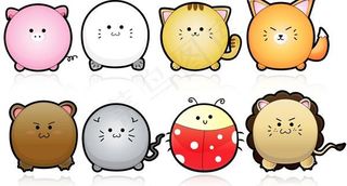 可爱的卡通动物图片免费下载