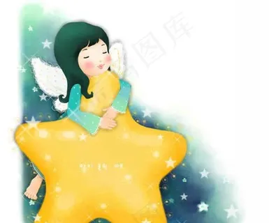 韩国插画儿童模板PSD源文件—月亮...