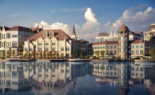 滨水欧式建筑图片