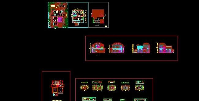大型简易坡屋顶住宅建筑施工图