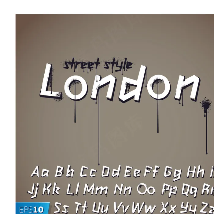 有趣的字母与创意字体设计矢量图03