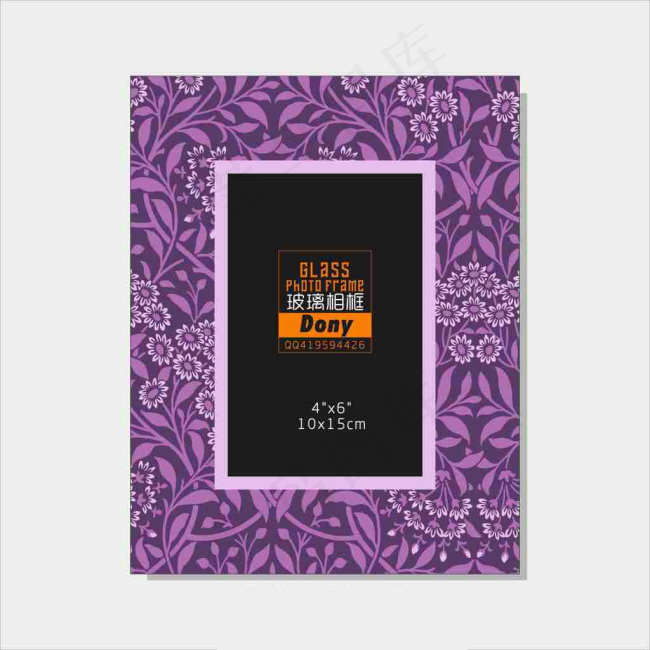 母亲节玻璃相框设计稿
