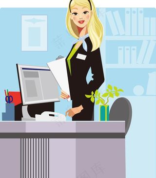 办公室商务美女图片