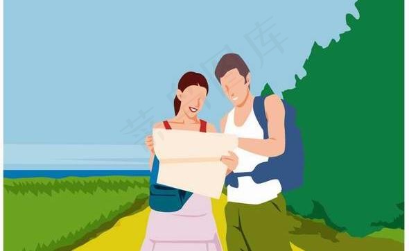 韩国夏天假日旅游矢量图10eps,ai矢量模版下载