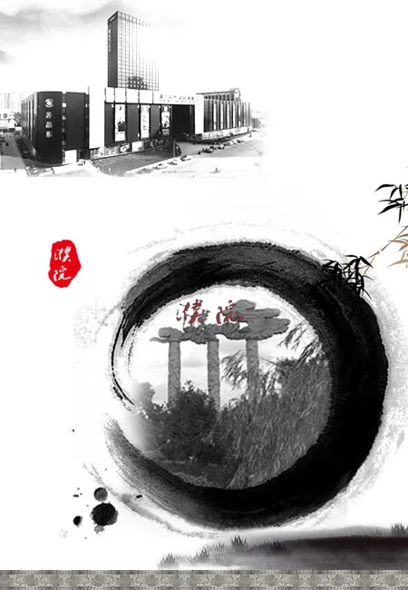 中国风濮院建筑山水柱子高清素材下载psd模版下载