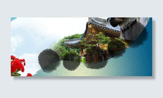 韩国旅游风景类模板