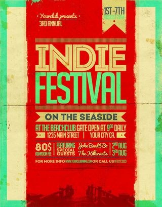 纯英文酷炫创意海报ＰＳＤ