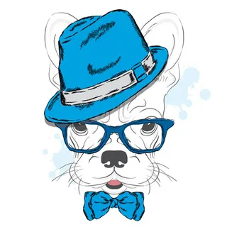 手绘卡通动物北欧装饰画