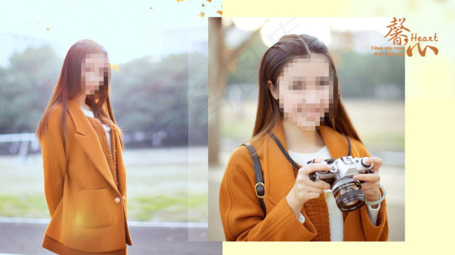 婚纱个人写真模版psd模版下载