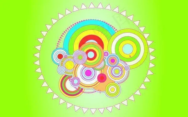 圆圈背景矢量素材图片eps,ai矢量模版下载