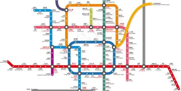 北京地铁效果图 地铁路线