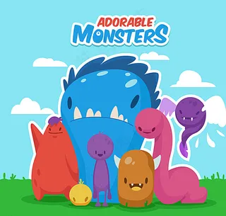 可爱卡通怪兽图片